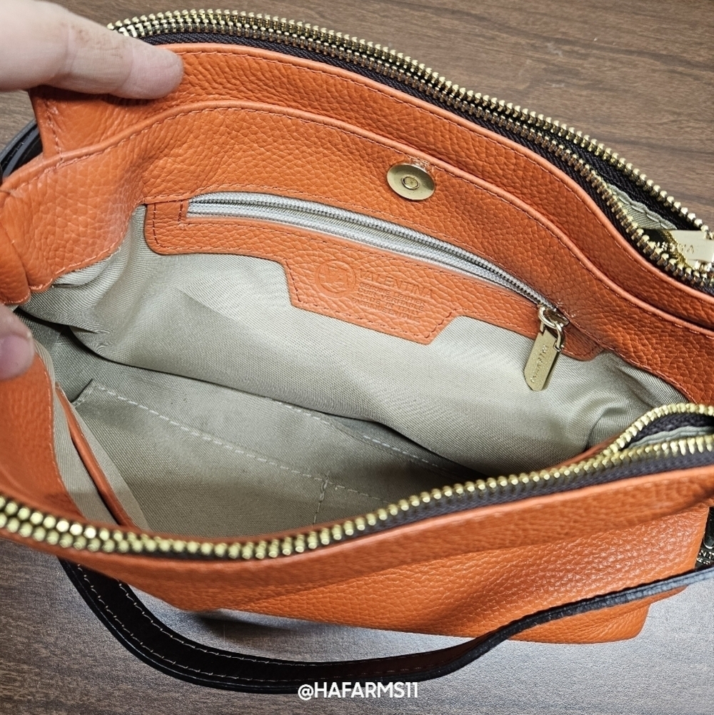 Valentina Italian Small Leather Bag - Picture 7 of 12